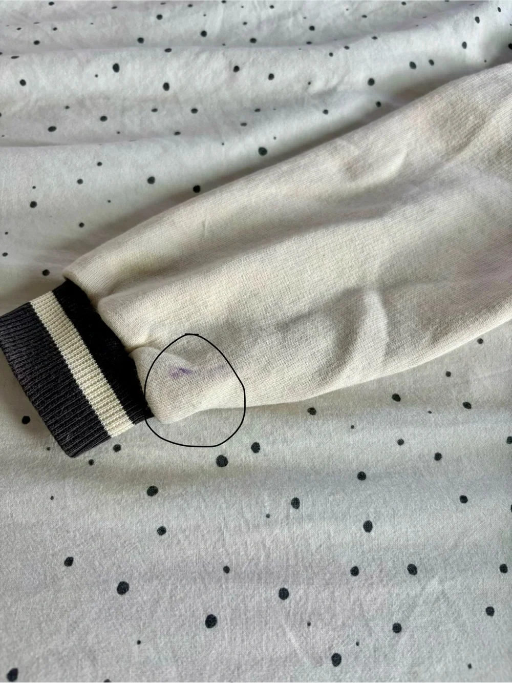 Zara Navy and Cream Varsity Jacket